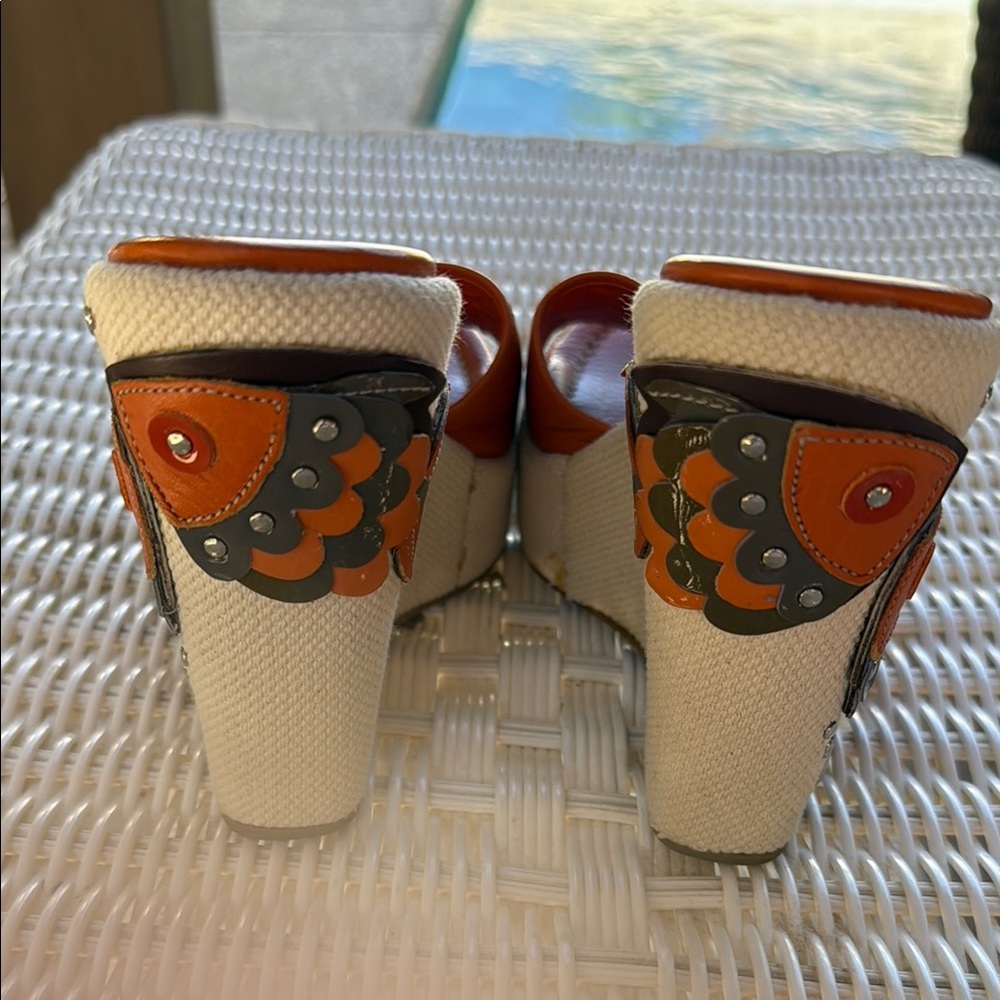 Prada Brown Leather Mules - Picture 6 of 8
